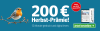 Angebot: 200 Euro Herbstprämie für 12 Monate Berliner Morgenpost Print und Digital mit Rotkehlchen und Bestellbutton