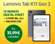 Lenovo Tab K11 Gen 2 -Angebot: Beinhaltet ein kostenloses Tablet und ein 12-monatiges Digital-Abo der Berliner Morgenpost.