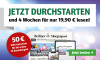 Werbebanner: Jetzt 4 Wochen ein digitales oder gedrucktes Zeitungabo für 19,90 € testen und 50 € IKEA-Gutschein sichern.