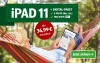 Eine Person liegt in einer Hängematte und liest auf einem iPad 11. Angebot: Digital-Paket für 36,99 Euro monatlich. Jetzt sichern.
